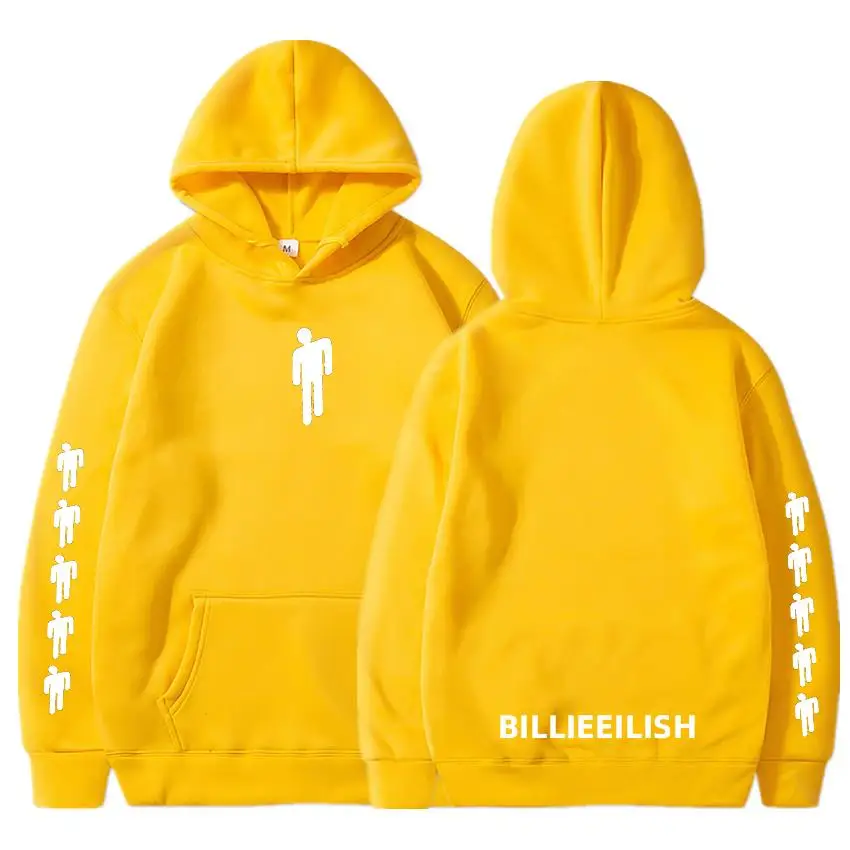

2021 NEW Fashion Hoodie Men's Women's Homewear Hooded Sweatshirt BILLIEEILISH Pattern Pullover Unisex Streetwear Spring&Autumn