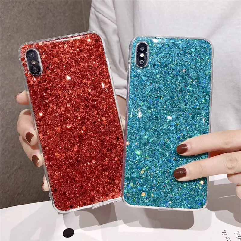 Чехол с блестками для Huawei Honor 10 lite P30 pro P40 P20 20x y6 2018 honor 20 V20 8X mate Lite|Бамперы| |