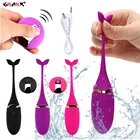 Беспроводной Вибратор с пультом дистанционного управления для трусиков, вибрирующее яйцо для точки G, клитора, вагины, Женская мастубация, игры для взрослых