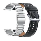 Ремешок кожаный металлический для наручных часов, сменный Браслет для смарт-часов Huawei Watch GT 3 GT3 ProGT 2 Pro  GT2 46 мм, 2 шт.