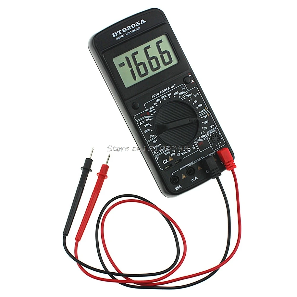 DT9205A Digital Multimeter AC/DC Voltmeter Ammeter Resistance Capacitance Meter Tester Tools Drop Ship | Инструменты