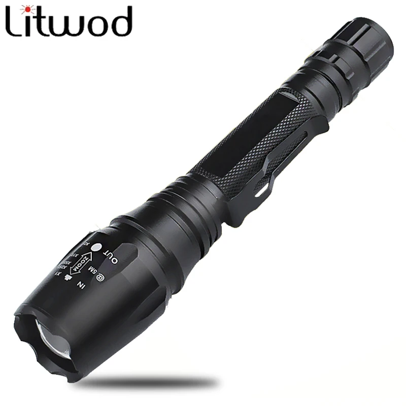 

Фонарик Litwod Z20 V5 CREE XHP50 XM-L2 U3, доставка из России, охотничий светодиодный, фонарь с фокусировкой, водонепроницаемый, тактический, черный