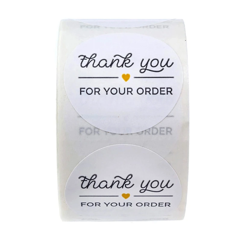 500 шт./рулон надписи Спасибо за заказ|Канцелярские наклейки| |