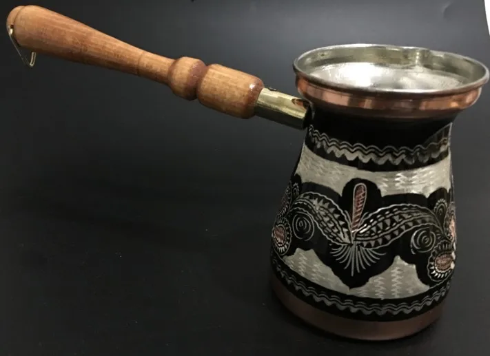 Турецкая кофейная утварь 470 мл/15 9 унций медная кофеварка для кофейника Turk Cezve