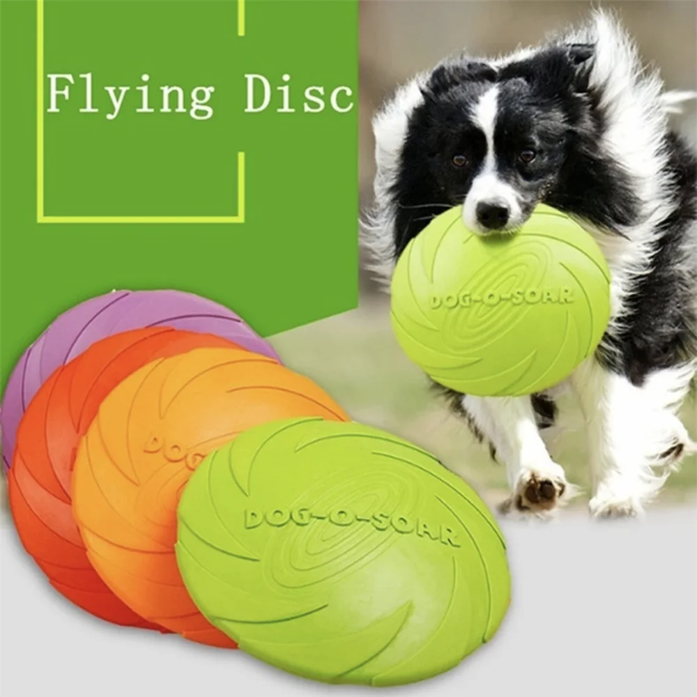 

Dog Toys Flying Discs Pet Interactive Training Ring Dog Portable Outdoor for Small Large Dog Chew Toys Pet Motion Tools Products