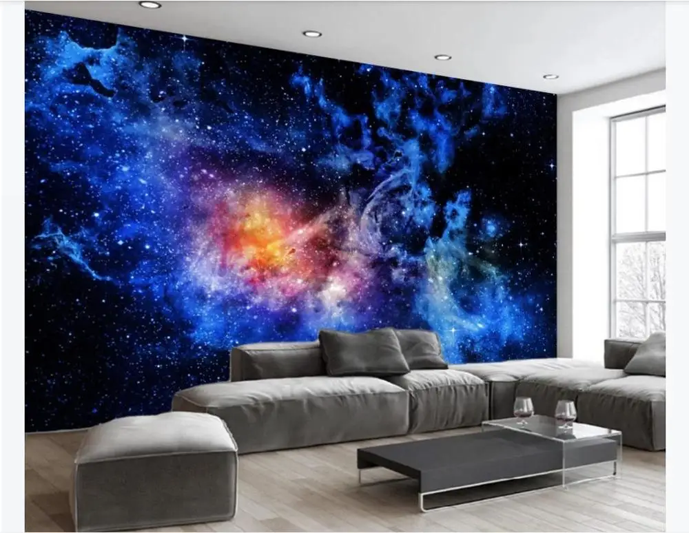 Пользовательские фотообои настенная наклейка мечта Страна Чудес Звездное Небо