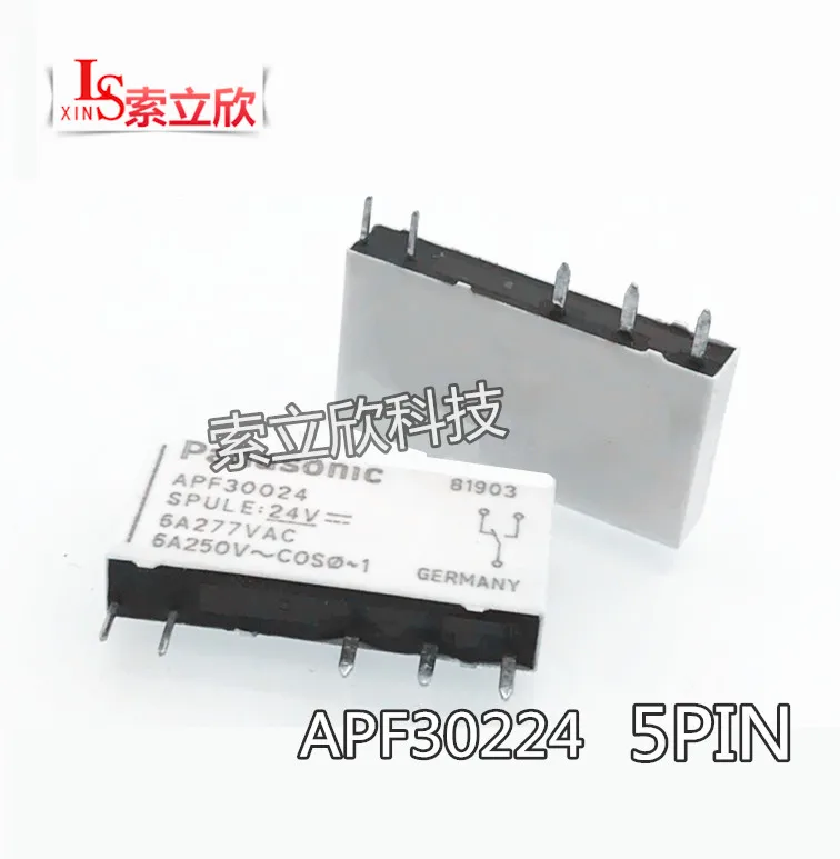2 шт. Новое реле Apf30224 24v Apf30205 5v Apf30212 12v Apf3024 VDC 12vdc 6a 5 контактный|Реле| |