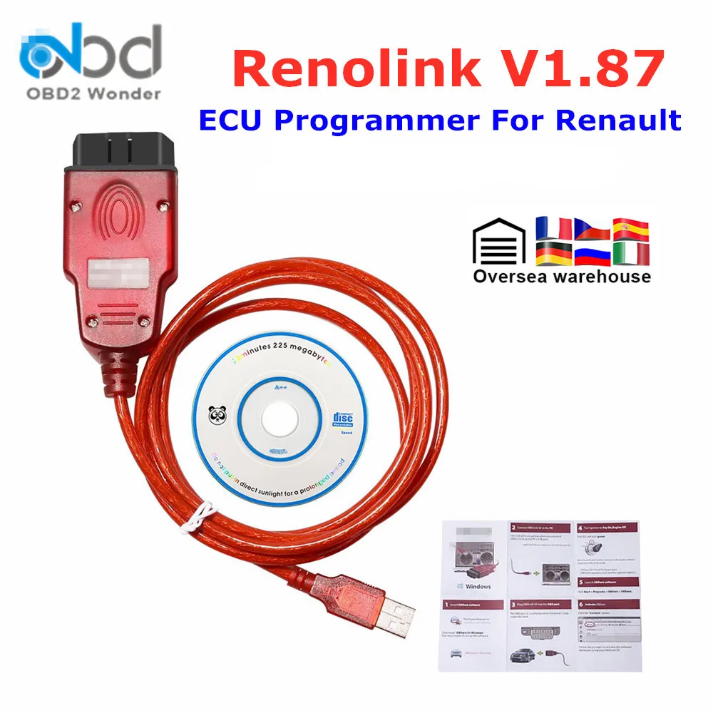 Автомобильный ECU Программатор Renolink V1.87 для Renault программатор ключей UCH подходящий