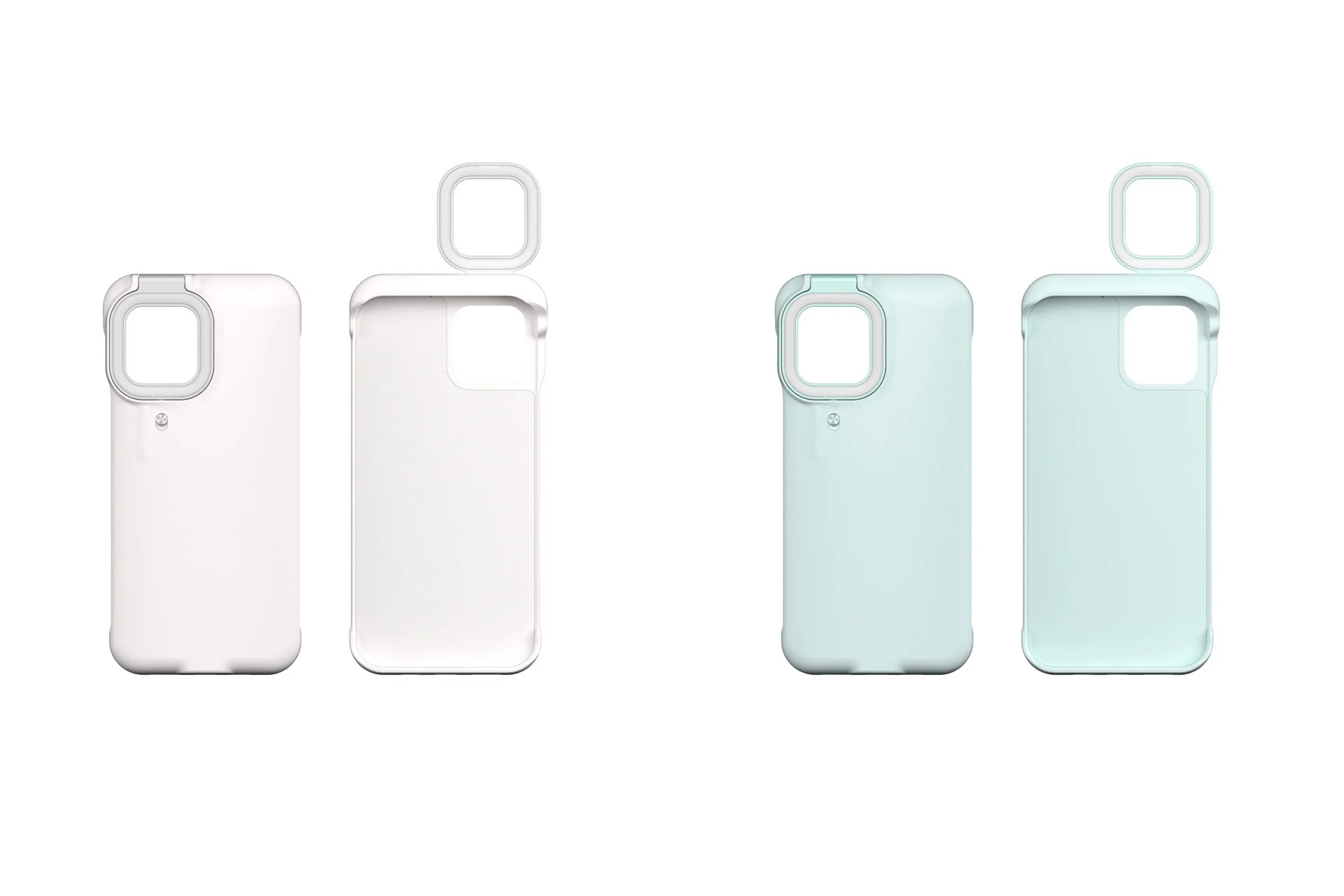 phone case suitable for iphone12 11 x xr 7 plus fill light mobile phone case selfie beauty ring flash protective shell free global shipping