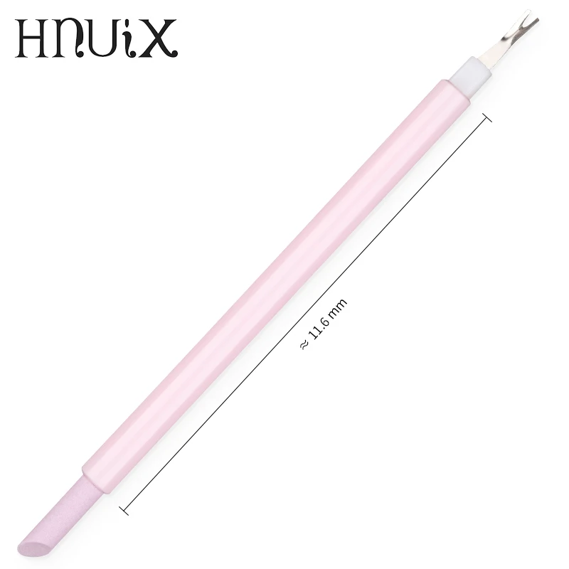 Pink 1 шт. кутикулы толкатель розовый гвоздь кварцевые головки скрабы камень кутикулы ручка для кожи пальцев вилка ложка вырезанные маникюрные инструменты для ухода за ногтями - Цвет: Pink