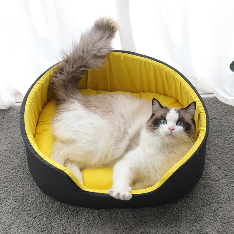 Моющаяся кровать для домашних животных собаки кошки большая подушка