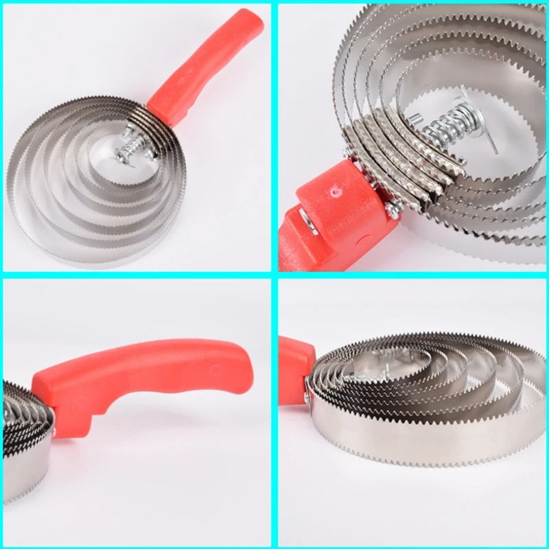 

Horse Grooming Brush Spring Curry Comb Multi-Purpose 6-Ring Stainless Steel Massage Comb Remove Caked Mud & Loose Hair