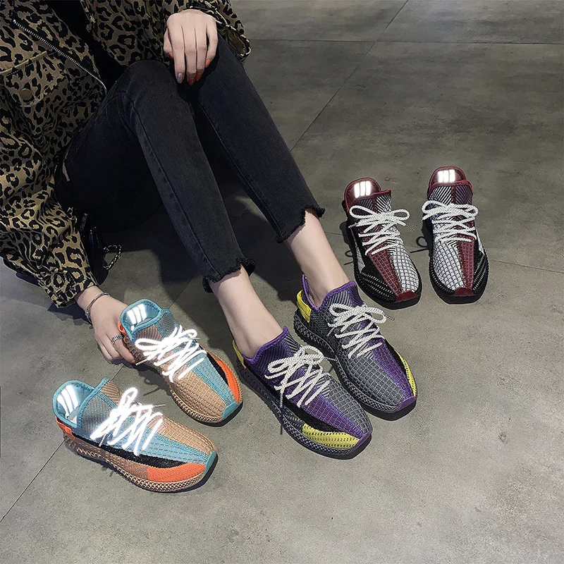 

Casual Breathable Women Sneakers Platform Running Shoes 2021 Summer Mesh Breathable Non-slip Comfortable Ladies Sport Shoes New