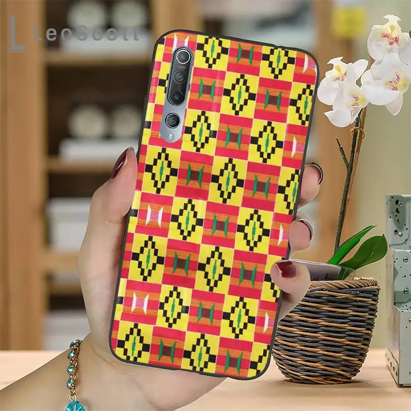 

African style fabric print Phone Case For Xiaomi Redmi 4x 5 plus 6A 7 7A 8 mi8 8lite 9 note 4 5 7 8 pro