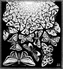 M.C. Постер Escher с рисунком бабочек, картины маслом, холст для домашнего декора, настенное искусство