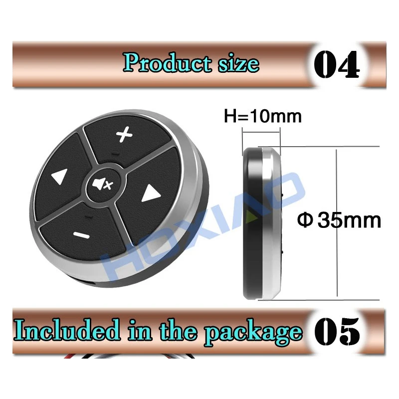Hoxiao 10 кнопочный автомобильный пульт дистанционного управления на руль ler музыка