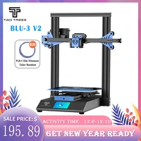 twotrees blu 3 3d printer kit diy 3d printing kits with silent driver tmc2225 high precision prusa i3 robin nano motherboard