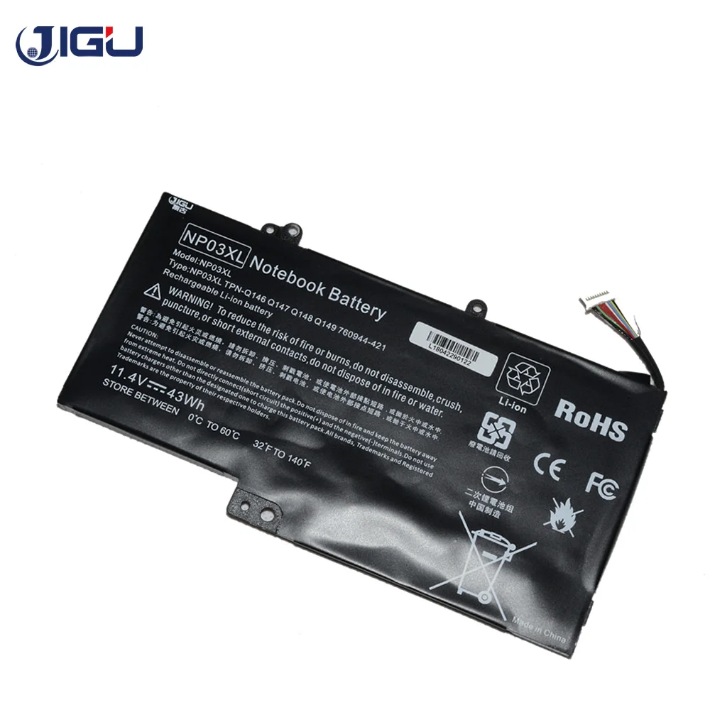 Аккумулятор для ноутбука JIGU 760944 421 761230 005 767068 HSTNN LB6L NP03XL HP ENVY 15 U U010DX X360 u010dx 13 a000ns|laptop