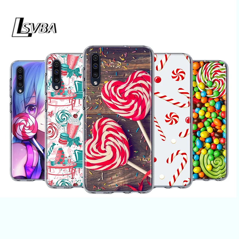 

Colorful lollipops For Samsung Galaxy A90 A80 A70 A60 A50 A40 A30 A32 A52 A72 A02S A2 A20S A20E A10S A10E A10 Phone Case