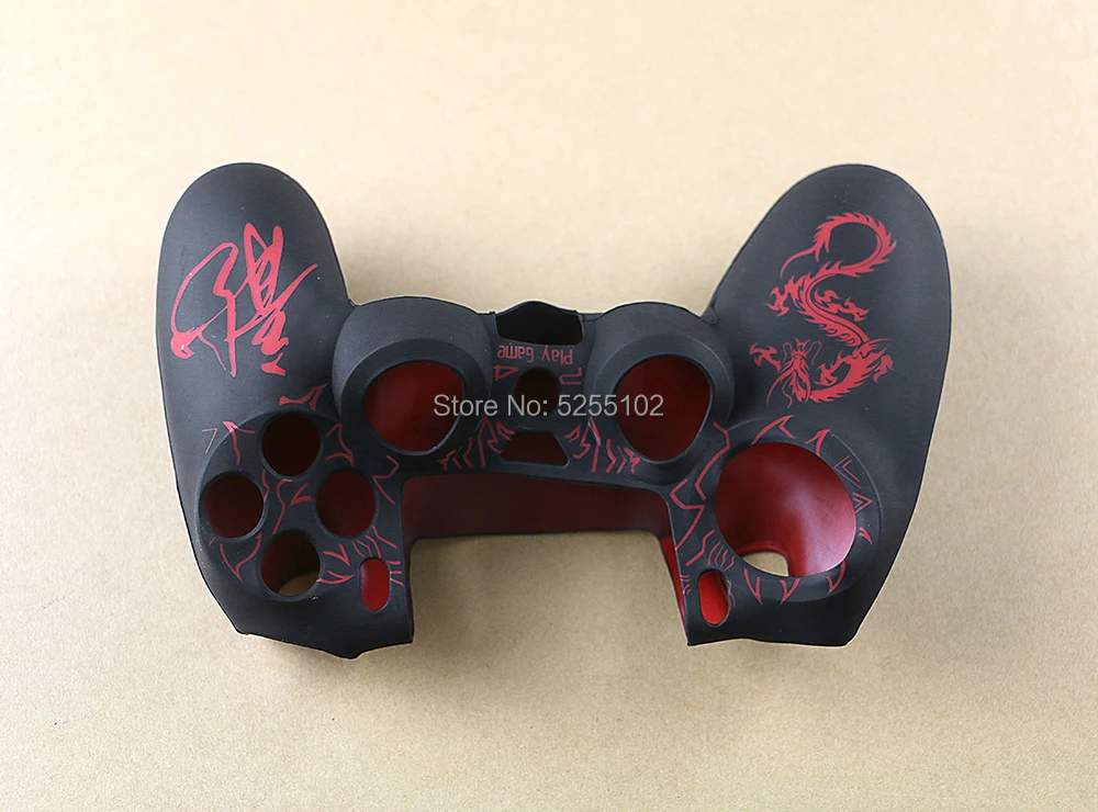 2 предмета в комплекте для SONY playstation 4 PS4 контроллер кожи Дракон силиконовый чехол