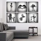 Картина на холсте с изображением Диснея исчезающего Микки Мауса, плакаты с черно-белыми Минни, настенные картины для домашнего декора комнаты