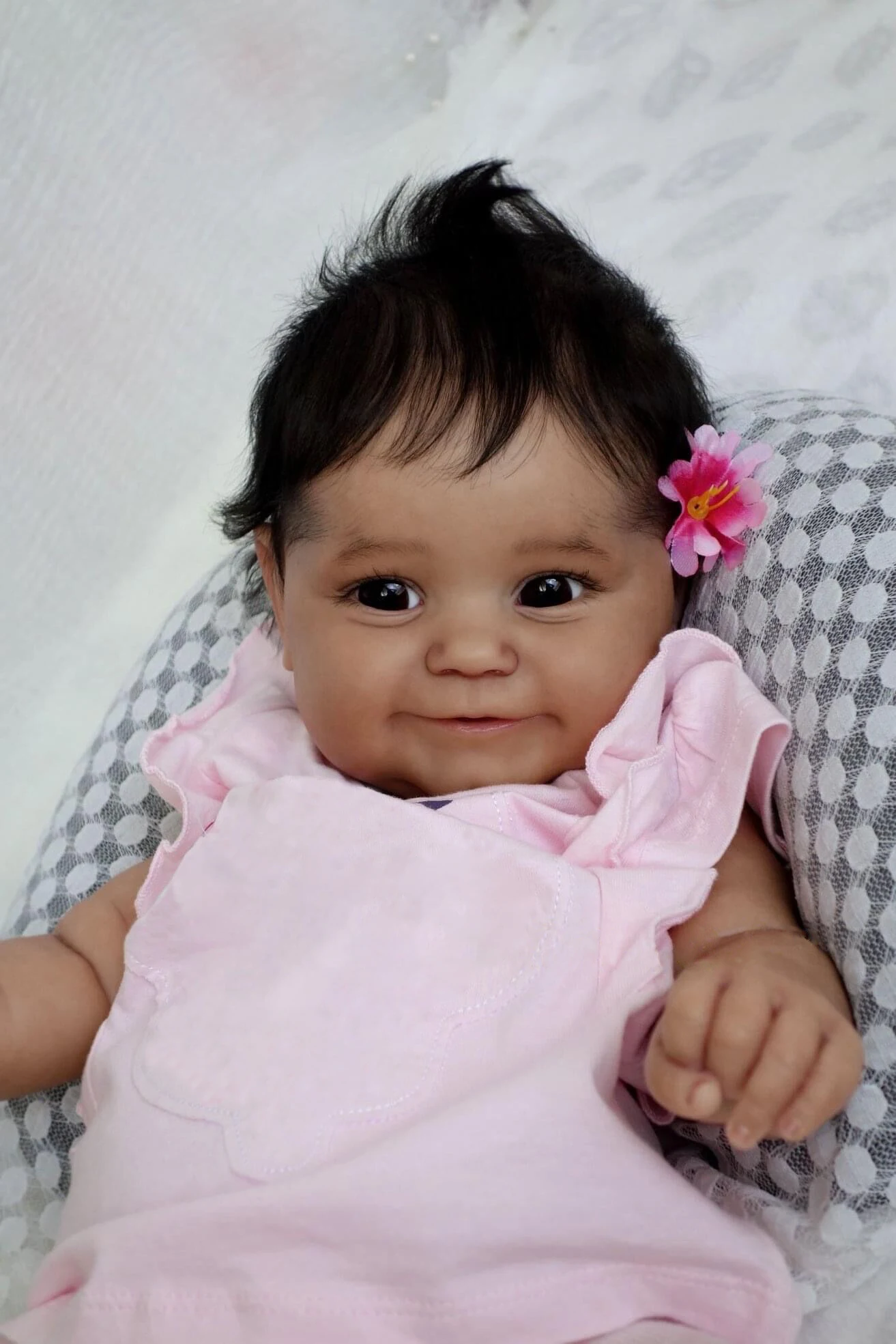 NPK 50 см Мягкая Черная кожа для тела афроамериканский младенец Maddie Reborn Baby Girl гибкие