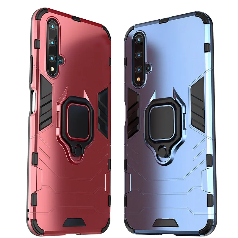 Бронированный чехол с кольцом для Huawei Honor 20 Pro 7A 7C 10i 20i 10 Lite V10 V20 V30 Play 6X 8A 8S 8X Max 9X Global