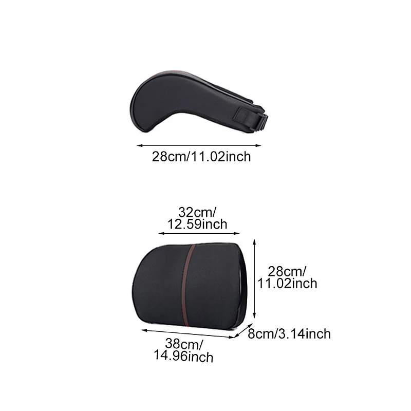 Мягкое хлопковое водонепроницаемое автомобильное подголовник с памятью для шеи