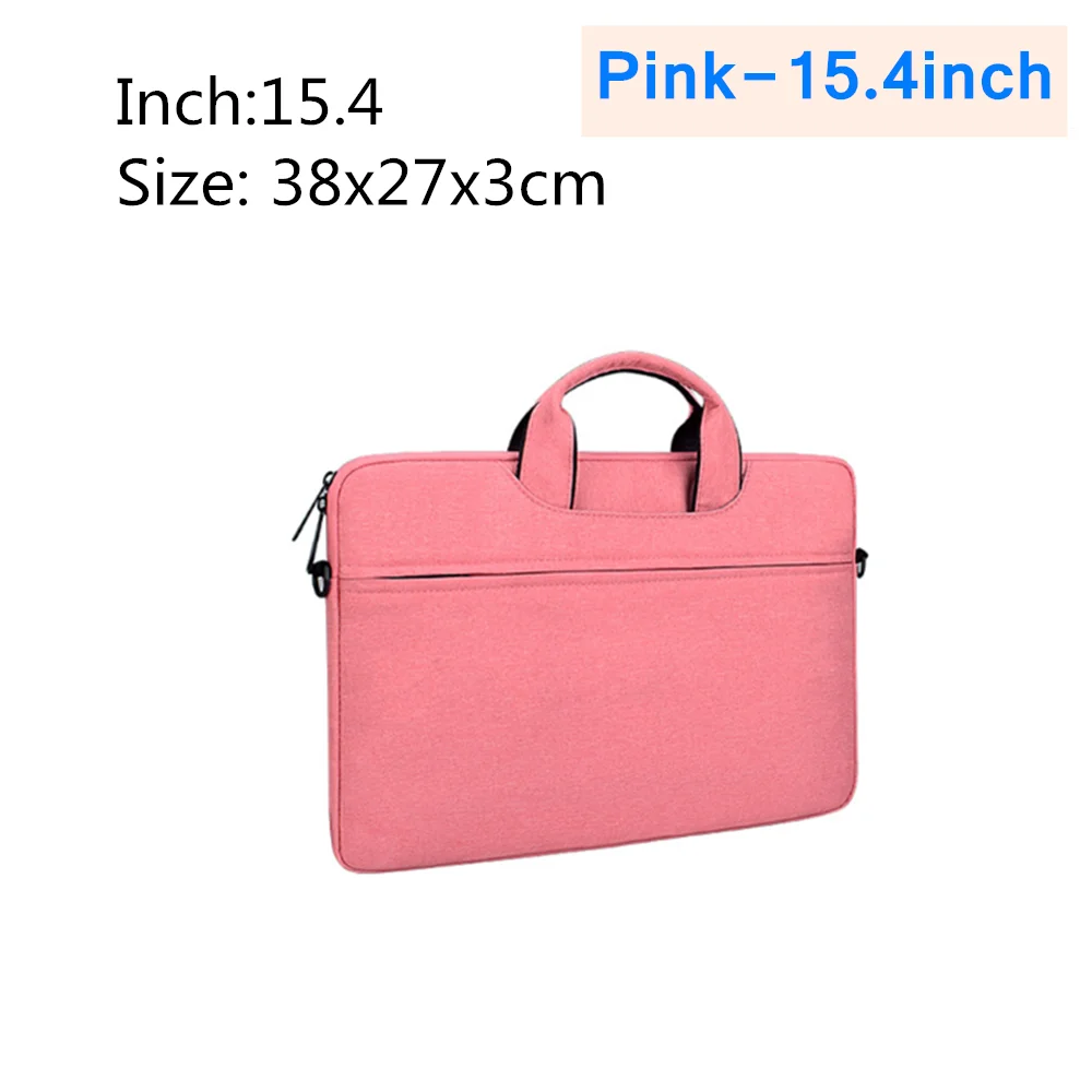 Pink-15.4inch Сумка для ноутбука 13,3, 14,1, 15,4, 15,6 дюймов, водонепроницаемая сумка для ноутбука Apple, чехол с вкладышем, Защитная сумка для ноутбука унисекс - Цвет: Pink-15.4inch