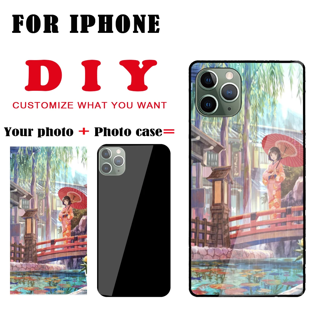 DIY Фото персонализированные CustomizedPhoto закаленное стекло мягкий чехол для телефона