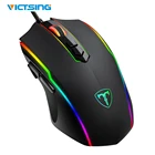 Проводная игровая мышь VicTsing PC205 RGB, 8 программируемых кнопок, оптическая игровая мышь 7200 DPI, 7 режимов освещения, эргономичная игровая мышь для ПК