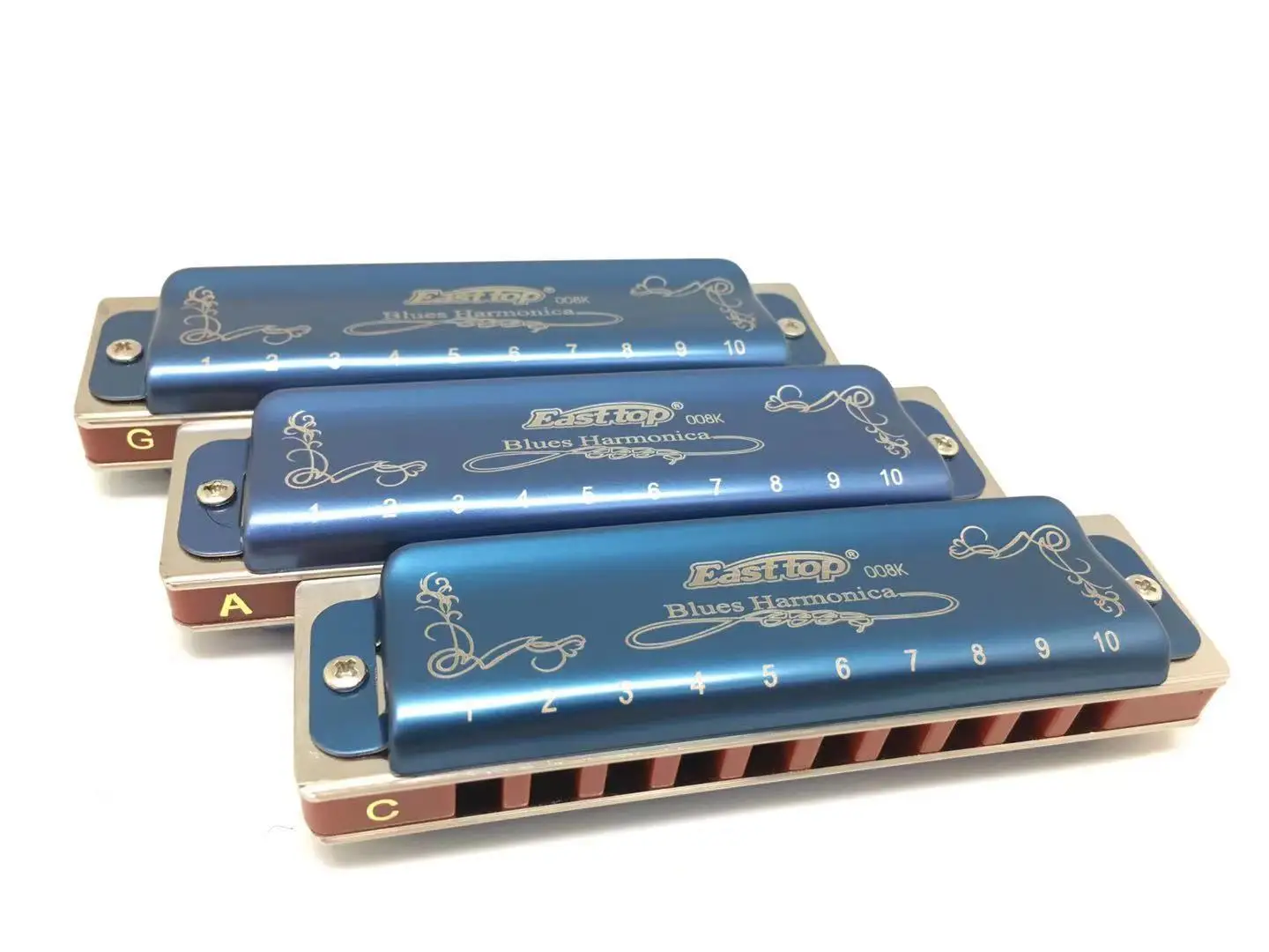 Conjunto de Música Harp para Iniciantes Gaiica com 3 Easttop Bluetooth Teclas Azul Jogador Presente T008k