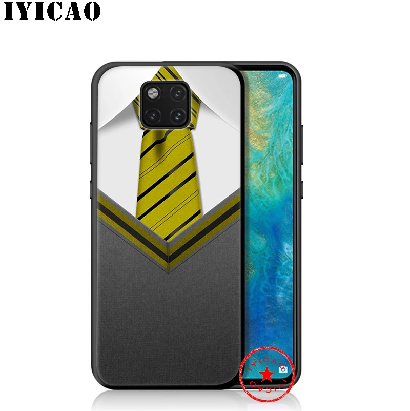 IYICAO галстук для костюма человека мягкий чехол huawei Коврики 30 20 10 lite рro Y6 Y7 Y9 Prime 2018