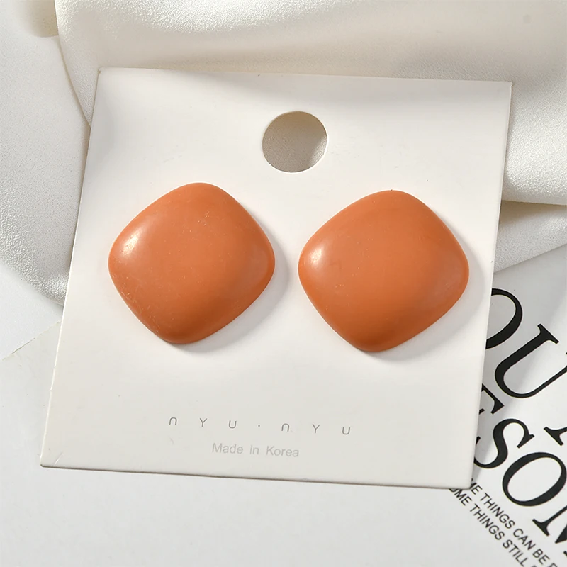 Осень и зима ретро матовые цветные Геометрические Квадратные полимерные