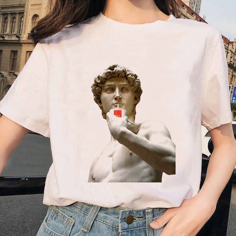 Летняя Паровая Эстетическая художественная картина графическая футболка