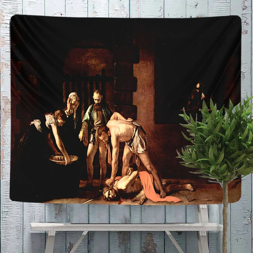 

Caravaggio Sacra Famiglia San Giovanni Quadro Stampa Arredo Casa Tapestry Fabric Middle Ages Furniture For Bedroom Wall Hanging