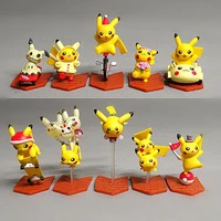10pcsset pokemon 5 9cm anime figure kids christmas gifts cartoon animes toy pokemones toys action model decoration toy set