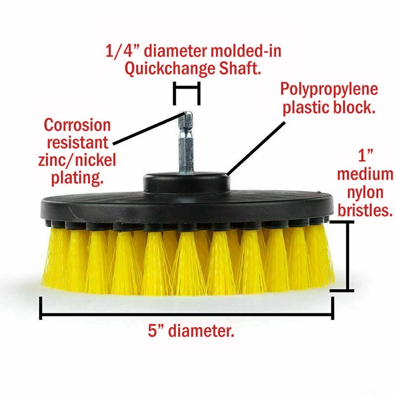 

Cordless 1pc Electric Drill Brush Impact Drivers Cleaning Scrubbing Couch Chair