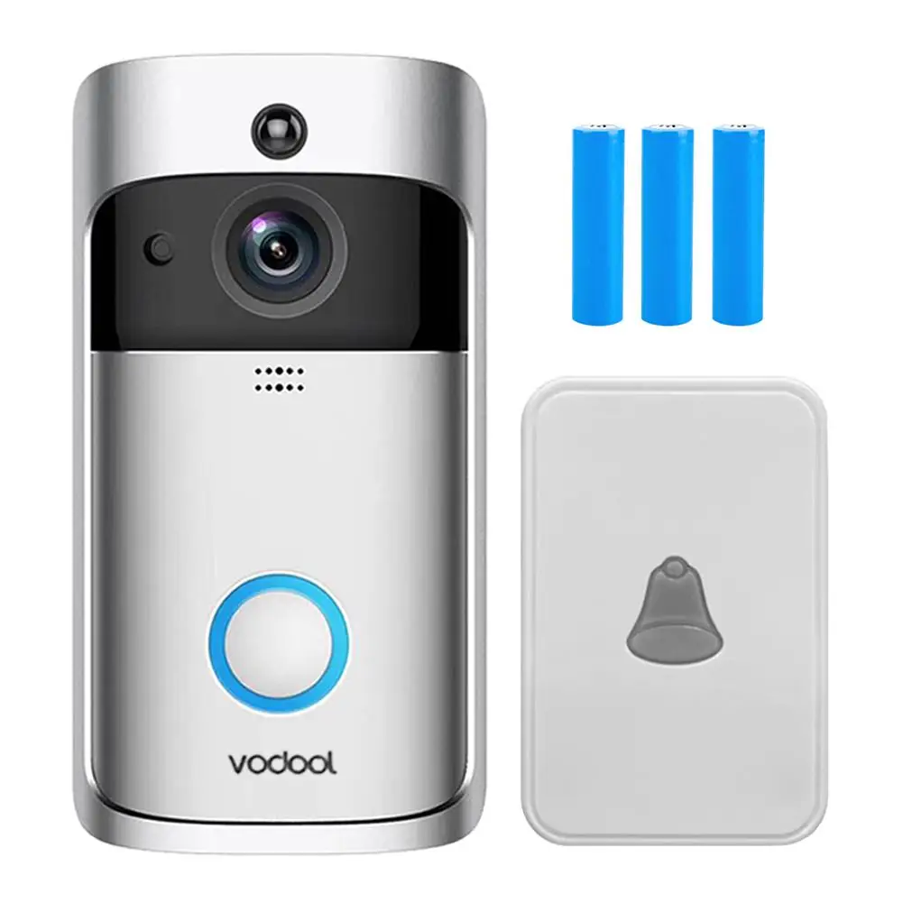 Vodool V5 Смарт Wi-Fi видео-дверной звонок Камера 720p визуальная видеовызова Дверь Видео