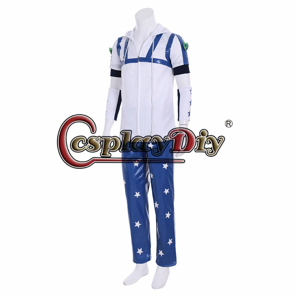 Косплэй diy JoJo невероятное приключение Джонни джостар Косплэй взрослый костюм полный комплект со шляпой изготовленный на заказ костюм для Хэллоуина