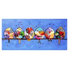 Алмазная вышивка, пейзаж стразы, Шесть мультяшных птиц, сделай сам, алмазная живопись, вышивка крестиком, украшение для дома, подарки