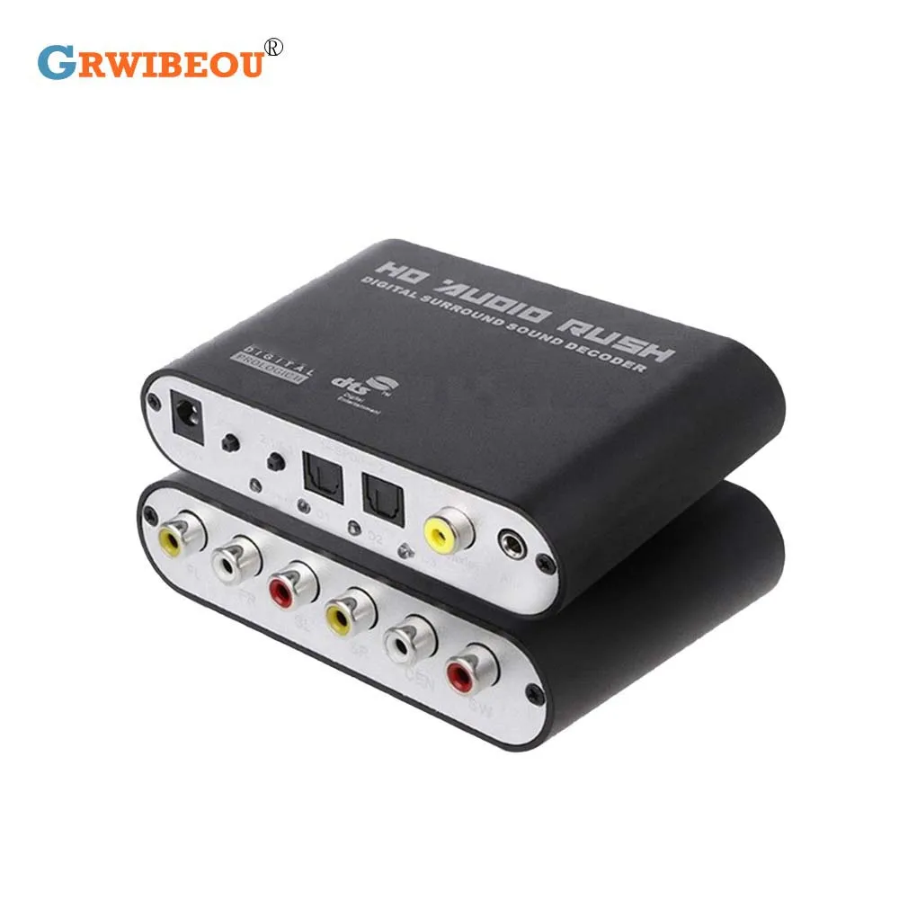Оптический преобразователь SPDIF 5 1 декодер AC3 DTS усилитель объемного звука 3 AUX