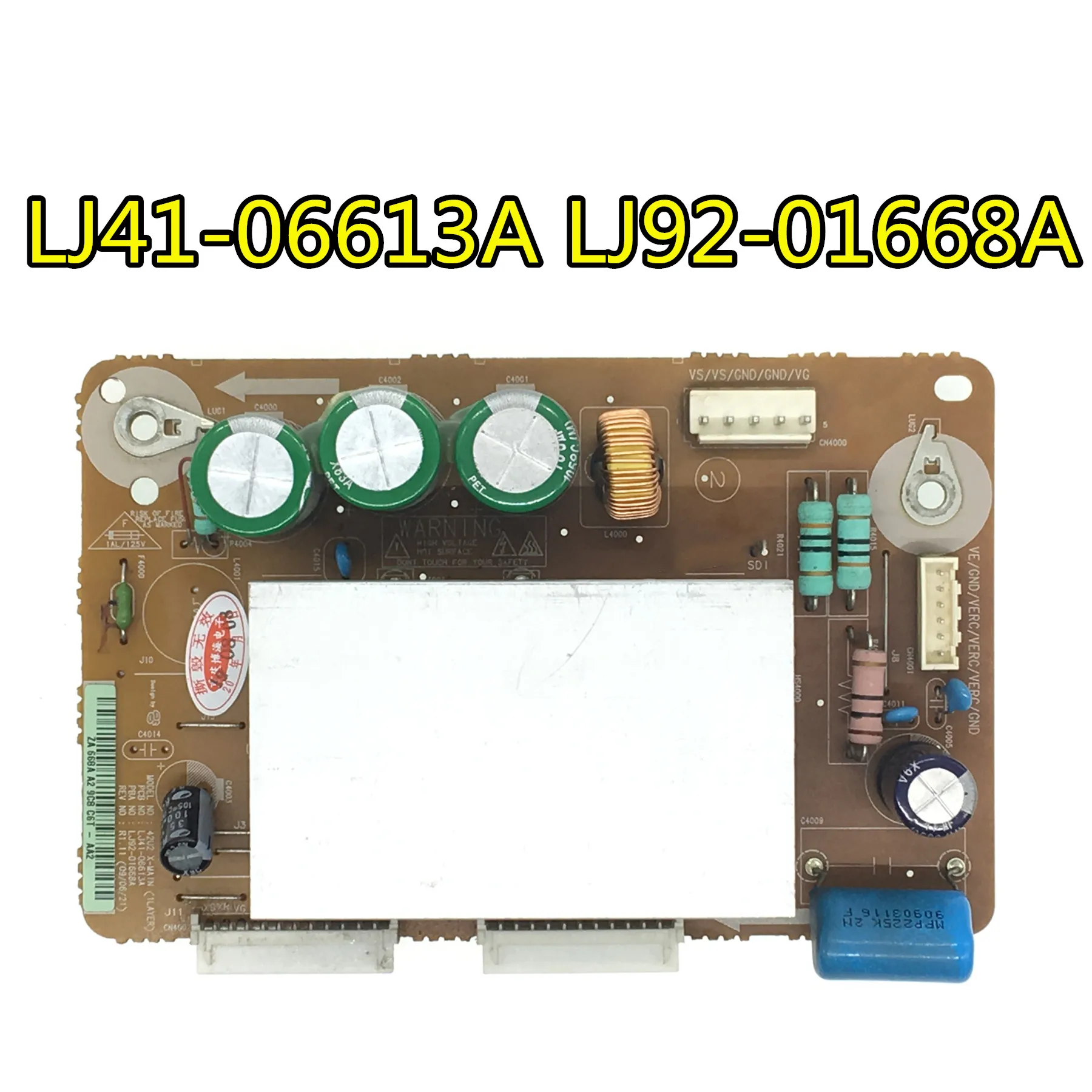 

100% test for YD12 YB08 screen plasma Z board X board LJ41-06613A LJ92-01668A