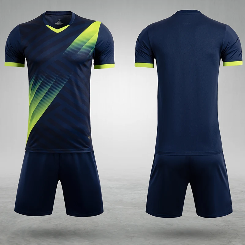 Мужская красная футбольная майка с коротким рукавом зеленая Футбольная форма