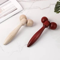 wood body foot reflexology acupuncture therapy meridians scrap lymphatic drainage face lift tool shiatsu thai massager roller