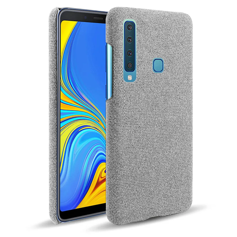 Тканевые Чехлы для Samsung Galaxy A9 2018 тонкий тканевый чехол в стиле ретро жесткий