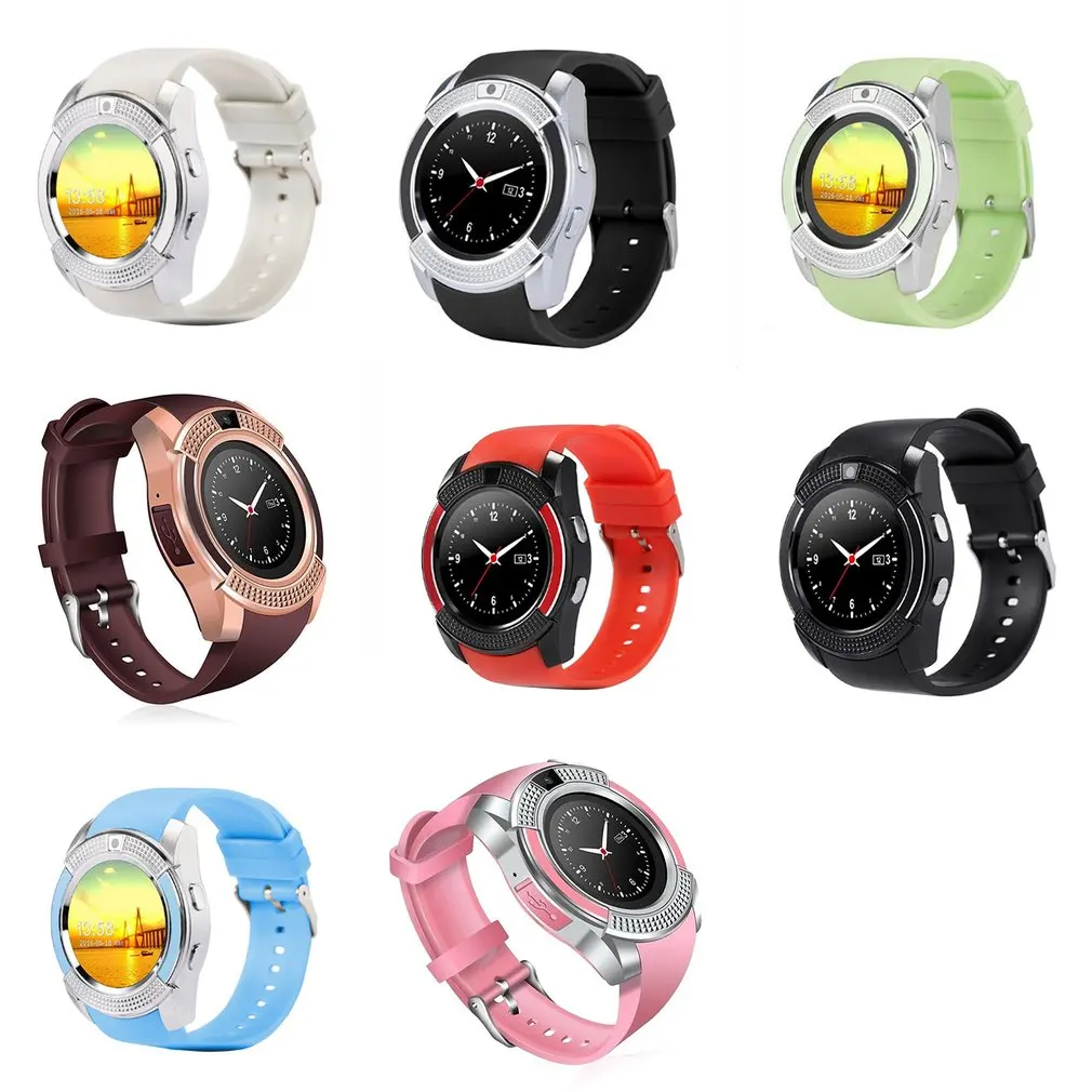 V8 SmartWatch Bluetooth Smartwatch с сенсорным экраном наручные часы камерой/слотом для sim карты
