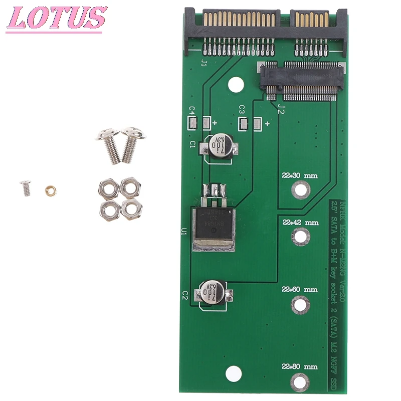 

1PC New ( M2 )SSD To 2.5 Inch Sata Adapter M.2 Ngff Ssd To Sata3 Convert Card Use For 4 Different SSD Hard Disk Length Drive Hot
