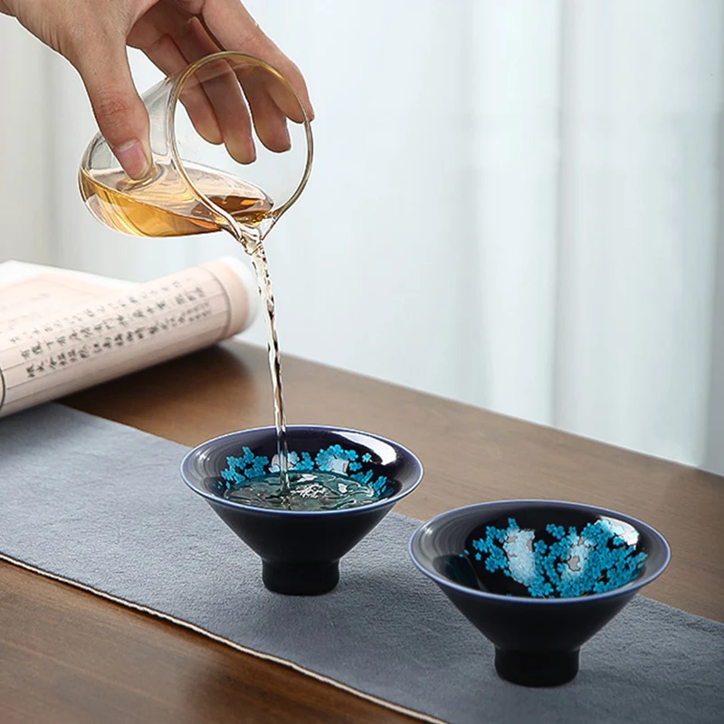 JIEWU Изысканная керамическая чайная чашка ручной работы личная специальная