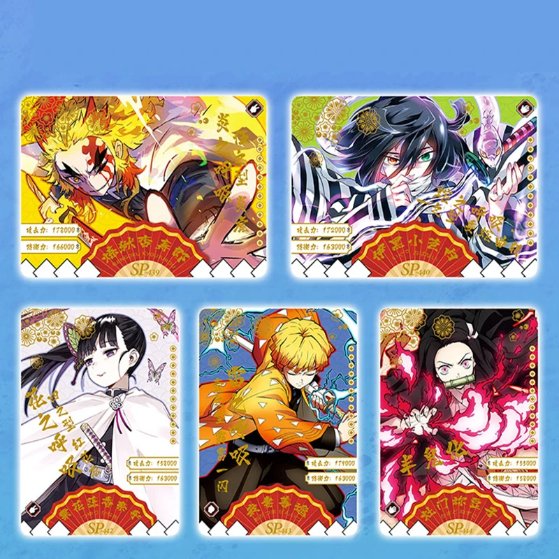 Demon Slayer No Yaiba бумажные карточки с буквами одни игры для детей аниме коллекция